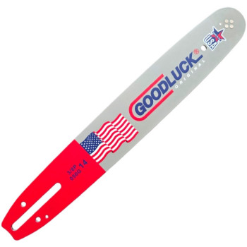 Шина для бензопилы 35 GOODLUCK PRO (14") 4 заклепки, 52 зв., толщ. 1.3, 3/8 шаг